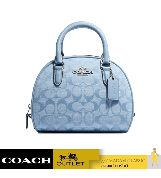 กระเป๋าสะพายข้าง COACH CH140 SYDNEY SATCHEL IN SIGNATURE CHAMBRAY (SVM6A)