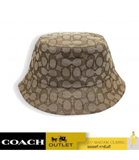 หมวก COACH CH401 Bucket Hat In Signature Jacquard (KHAM-L)