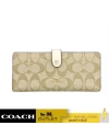 กระเป๋าสตางค์ COACH CH414   SLIM WALLET IN SIGNATURE CANVAS (IMDQC)