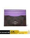 กระเป๋าใส่บัตรใส่การ์ด COACH CH415 SLIM ID CARD CASE IN SIGNATURE CANVAS (SVW1P)