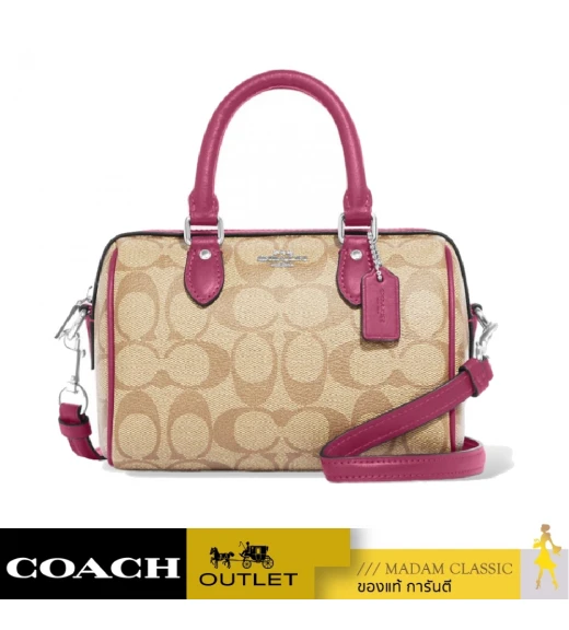 กระเป๋าสะพายข้าง COACH CH469 MINI ROWAN CROSSBODY IN SIGNATURE CANVAS (SVVSR)