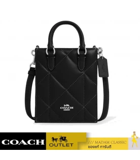 กระเป๋าสะพายข้าง COACH CJ580 NORTH SOUTH MINI TOTE WITH PUFFY DIAMOND QUILTING (SVDTV)