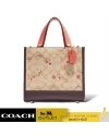 กระเป๋าสะพายไหล่ COACH CJ646 DEMPSEY TOTE 22 IN SIGNATURE CANVAS WITH HEART AND STAR PRINT (IMOT4)