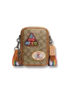 กระเป๋าสะพายข้าง COACH CJ671 STANTON CROSSBODY IN SIGNATURE CANVAS WITH PATCHES (QBE7V)