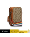 กระเป๋าสะพายข้าง COACH CJ671 STANTON CROSSBODY IN SIGNATURE CANVAS WITH PATCHES (QBE7V)