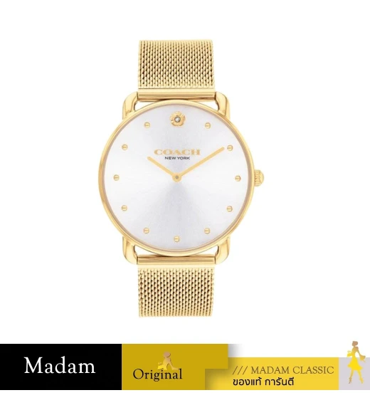 นาฬิกาข้อมือผู้หญิง COACH รุ่น CO14504208,สาย Stainless steel, สีทอง