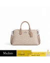 กระเป๋าสะพายข้าง COACH CW422 GEORGIA SATCHEL BAG IN SIGNATURE CANVAS (SVPWH)