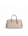 กระเป๋าสะพายข้าง COACH CW422 GEORGIA SATCHEL BAG IN SIGNATURE CANVAS (SVPWH)