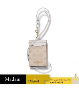 สายคล้องบัตร COACH CZ285 ID LANYARD IN SIGNAURE CANVAS (IMXDM)