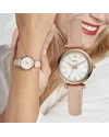 นาฬิกาข้อมือผู้หญิง FOSSIL รุ่น ES4699 สายหนัง ,สีชมพู 28 mm. [ES4699]