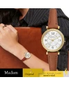 นาฬิกาข้อมือผู้หญิง Fossil ES5297 ,สาย Leather ,28 MM.