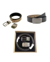 กระเป๋า COACH F22540 BOXED HARNESS PLAQUE REVERSIBLE BELT IN SIGNATURE CANVAS(QBTN2)