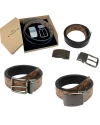 กระเป๋า COACH F22540 BOXED HARNESS PLAQUE REVERSIBLE BELT IN SIGNATURE CANVAS(QBTN2)