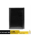 กระเป๋าสตางค์ COACH F23845 TRIFOLD WALLET (BLK) 