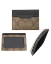 กระเป๋าใส่บัตร COACH F58110 SLIMCARD CASE IN SIGNATURE CANVAS (QBTN2)