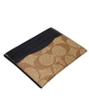 กระเป๋าใส่บัตร COACH F58110 SLIMCARD CASE IN SIGNATURE CANVAS (QBTN2)