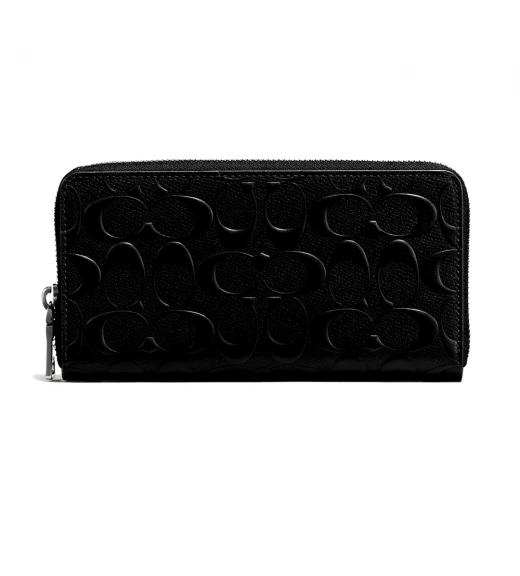 กระเป๋าสตางค์ COACH F58113 ACCORDION WALLET (BLK) 