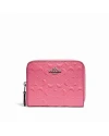 กระเป๋าสตางค์ COACH F67569 SMALL ZIP AROUND WALLET IN SIGNATURE LEATHER (SVSY)