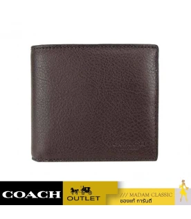 กระเป๋าสตางค์ COACH F74991 COMPACT ID WALLET IN SPORT CALF LEATHER (MAH)