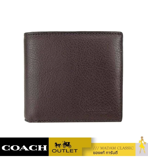 กระเป๋าสตางค์ COACH F74991 COMPACT ID WALLET IN SPORT CALF LEATHER (MAH)