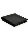 COACH F75084 DOUBLE BILLFOLD WALLET IN CALF LEATHER - BLK