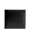 COACH F75084 DOUBLE BILLFOLD WALLET IN CALF LEATHER - BLK