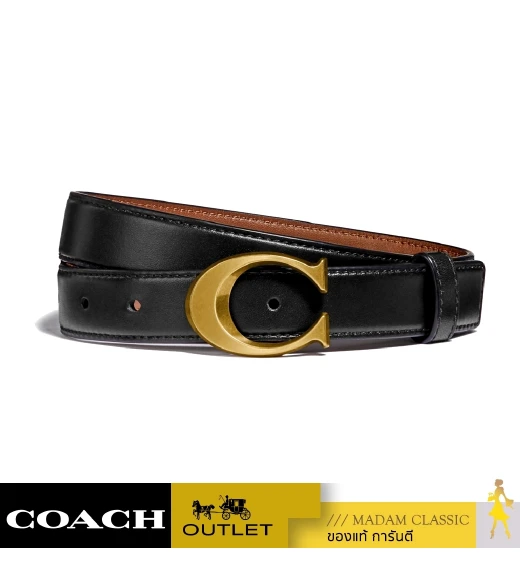 เข็มขัดผู้หญิง COACH F83960 SIGNATURE BUCKLE BELT, 25MM (B4FD7XL)