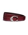 เข็มขัดผู้ชาย COACH F83960 SIGNATURE BUCKLE BELT, 25MM (SVL3US) SIZE: S