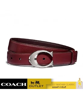 เข็มขัดผู้หญิง COACH F83960 SIGNATURE BUCKLE BELT, 25MM (SVL3US) SIZE: S