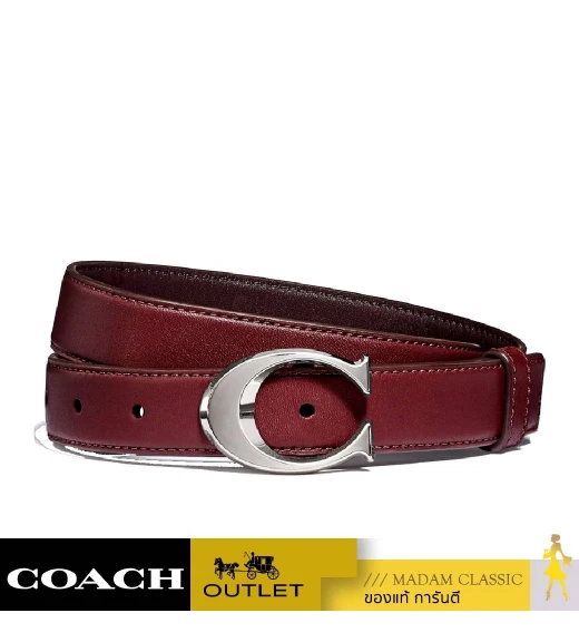 เข็มขัดผู้ชาย COACH F83960 SIGNATURE BUCKLE BELT, 25MM (SVL3UXL)