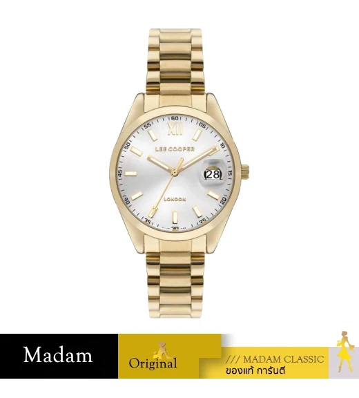 นาฬิกาข้อมือผู้หญิง LEE COOPER LC07827.130 34 MM. Stainless steel GOLD