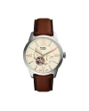 นาฬิกาข้อมือผู้ชาย ME3266,สาย Leather, สีน้ำตาล 44 mm  .