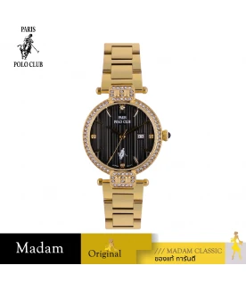 นาฬิกาข้อมือ PPC FONTAINEBLEAU PPC-DC32-GD-BK ÉTOILE RUBAN DIAMOND 30 MM,GOLD / BLACK