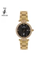 นาฬิกาข้อมือ PPC FONTAINEBLEAU PPC-DC32-GD-BK ÉTOILE RUBAN DIAMOND 30 MM,GOLD / BLACK