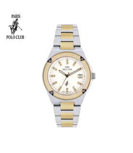 นาฬิกาข้อมือ PARIS POLO CLUB PPC-DC35-SGD-WE  SILVER ROSEGOLD / WHITE	