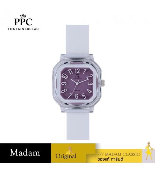 นาฬิกาข้อมือ PARIS POLO CLUB PPC-DC49A-WE-VLT JEUNESSE VIVID 38 MM WHITE / VIOLET นาฬิกาข้อมือ PARIS POLO CLUB PPC-DC49A-WE-VLT JEUNESSE VIVID 38 MM WHITE / VIOLET