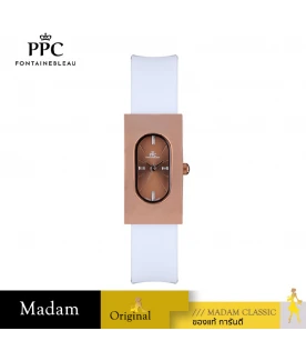 นาฬิกาข้อมือ PARIS POLO CLUB PPC-DF03-WE-CP DORÉE OVALE CARRÉ MODERN WHITE / COPPER	