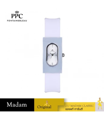 นาฬิกาข้อมือ PPC FONTAINEBLEAU PPC-DF03-WE-WE DORÉE OVALE CARRÉ MODERN WHITE / WHITE	
