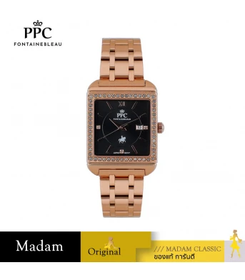 นาฬิกาข้อมือ PARIS POLO CLUB PPC-DG09-RG-BK  DORÉE DIAMANT CLASSIC DATE ROSEGOLD / BLACK