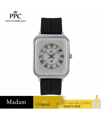 "นาฬิกาข้อมือ PARIS POLO CLUB PPC-DH01-BK-LGY  JEUNESSE QUAD EDGE ROMAN DATE BLACK / LIGHT GREY"	