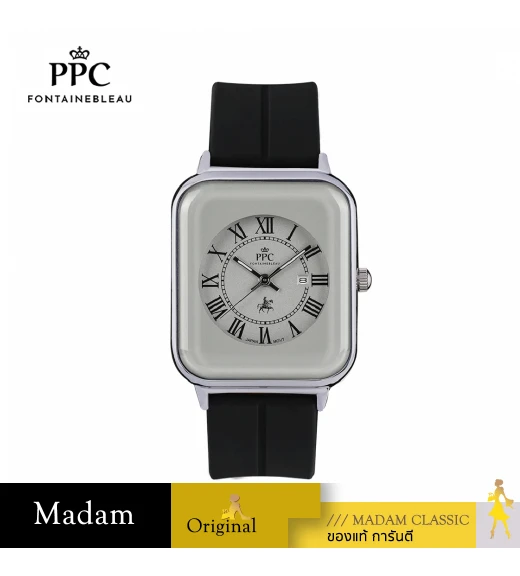 "นาฬิกาข้อมือ PARIS POLO CLUB PPC-DH01-BK-LGY JEUNESSE QUAD EDGE ROMAN DATE BLACK / LIGHT GREY" "นาฬิกาข้อมือ PARIS POLO CLUB PPC-DH01-BK-LGY JEUNESSE QUAD EDGE ROMAN DATE BLACK / LIGHT GREY"