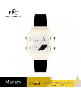 นาฬิกาข้อมือ PARIS POLO CLUB PPC-DJ04-BK-WE ZÉRO MULTI-FUNCTION  BLACK / WHITE	
