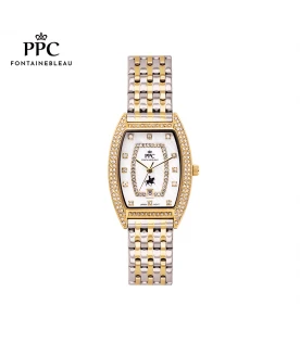 นาฬิกาข้อมือ PARIS POLO CLUB PPC-EA07-SGD-WE DORÉE TRI DIAMOND DATE SILVER ROSEGOLD / WHITE	