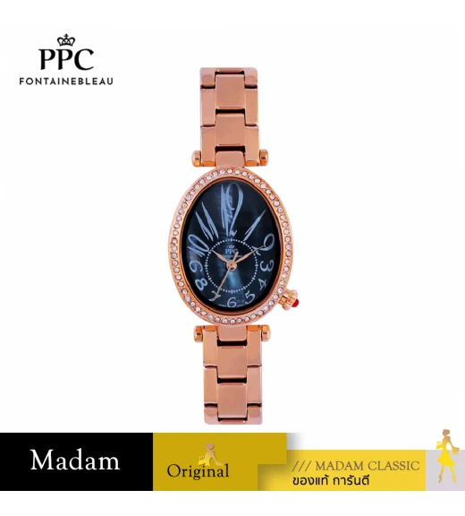 นาฬิกาข้อมือ PARIS POLO CLUB PPC-EA09-RG-BK OVALE WANDER NO. ROSEGOLD / BLACK นาฬิกาข้อมือ PARIS POLO CLUB PPC-EA09-RG-BK OVALE WANDER NO. ROSEGOLD / BLACK