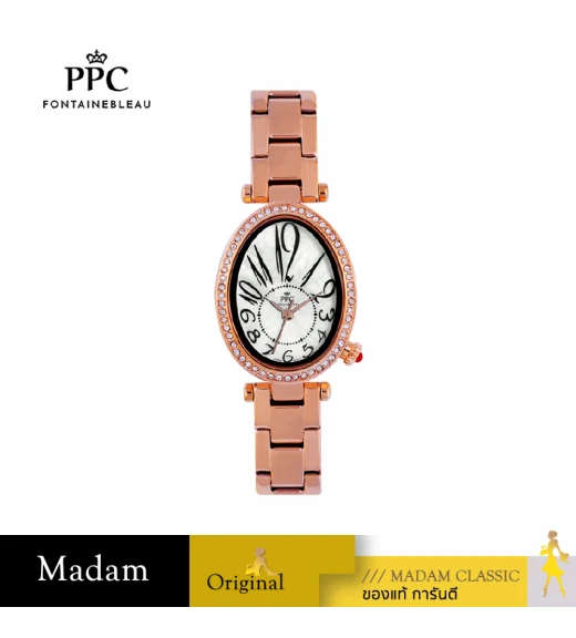 นาฬิกาข้อมือ PARIS POLO CLUB PPC-EA09-RG-WE OVALE WANDER NO. ROSEGOLD / WHITE นาฬิกาข้อมือ PARIS POLO CLUB PPC-EA09-RG-WE OVALE WANDER NO. ROSEGOLD / WHITE