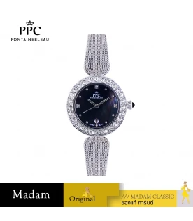 นาฬิกาข้อมือ PPC FONTAINEBLEAU PPC-EB01-BK ÉTOILE DIAMOND SWEAVE DATE 28 MM,BLACK