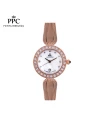 นาฬิกาข้อมือ PPC FONTAINEBLEAU PPC-EB01-RG-WE ÉTOILE DIAMOND SWEAVE DATE 28 MM,ROSEGOLD / WHITE