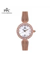 นาฬิกาข้อมือ PPC FONTAINEBLEAU PPC-EB01-RG-WE ÉTOILE DIAMOND SWEAVE DATE 28 MM,ROSEGOLD / WHITE