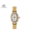 WATCH PPC FONTAINEBLEAU PPC-EB06-GD-WE OVALE ROMANS ARENA 25 MM,GOLD / WHITE