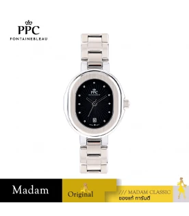 นาฬิกาข้อมือ PPC FONTAINEBLEAU PPC-EB07-BK OVALE MODERN DATE 26 MM,BLACK